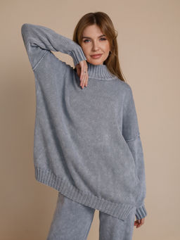 Костюм вязаный женский VARENKA, серый - Inzibe фото 4