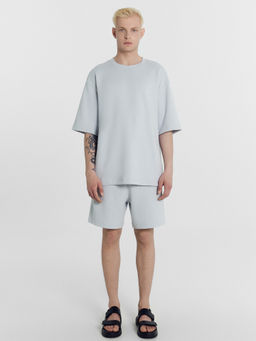 Комплект мужской (футболка, шорты) в сером цвете туман 191024 - Mark formelle фото 2
