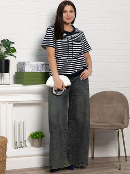 Блуза Лила (синяя) Б15459-20М