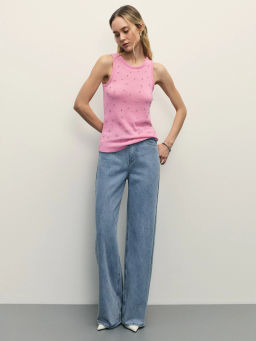 Майка со стразами / Zarina фото 3