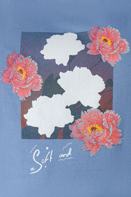 Арт. 31138 Футболка женская оверсайз 50-58 (5 шт) Цвет:Голубой - Калинка фото 23