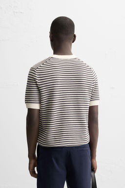 STRIPED KNIT T-SHIRT - Zara фото 3