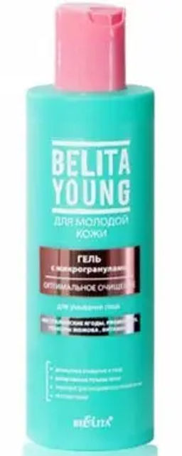 Белита Young ДЛЯ МОЛОДОЙ КОЖИ Гель д/умыван "Оптим. Очищение" (200мл).16