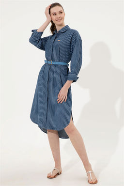 Женское синее джинсовое платье Неожиданная скидка в корзине - U.s. polo assn фото 3