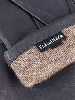 Перчатки женские 100% ш IS967 d.grey/plum - Eleganzza фото 4