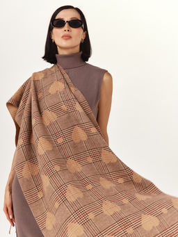 в составе ШЕРСТЬ и кашемир Большой, мягкий, теплый двусторонний палантин. - Tantino фото 11