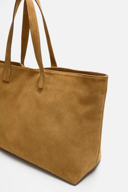 LEATHER SHOPPER BAG - LIMITED EDITION - Zara фото 5