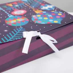 Коробка складная двухсторонняя Сияй в новом году, 31 24,5 9 см - Дарите счастье фото 5