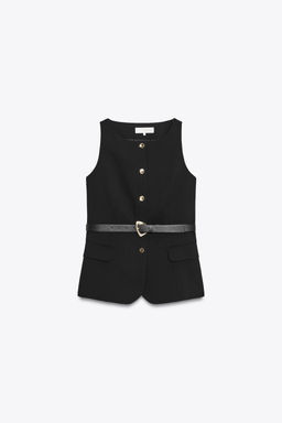 WAISTCOAT WITH BELT - Zara фото 5
