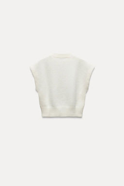 CABLE-KNIT VEST - Zara фото 7