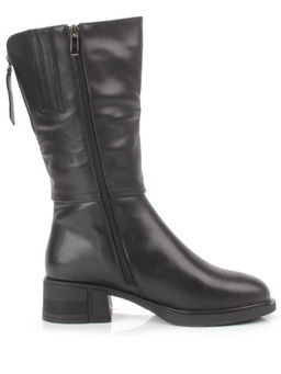 ZA4232M BLACK Сапоги зимние женские (натуральная кожа, натуральный мех)