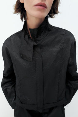 METALLIC THREAD BOMBER JACKET - Zara фото 3