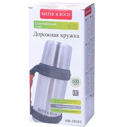 28043 Термос нерж 500мл мет/колба MB (х20) - Mayer&boch фото 4