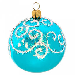 Елочная игрушка шар стеклянная Сияние д6см, цвета микс, ручная художественная роспись, подарочная упаковка (Россия) - Домашняя мода фото 4