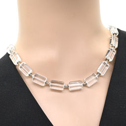 Бусы из горного хрусталя прямоугольник 10*15мм, 45см Радуга камня