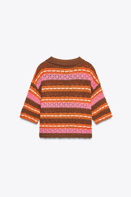 JACQUARD POLO TOP - Zara фото 13