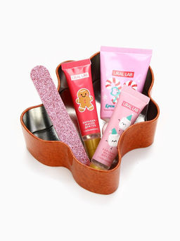 Новогодний подарочный набор косметики: крем для рук, бальзам для губ, пилочка для ногтей, URAL LAB фото 3