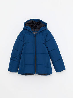 Kap??onlu Basic Erkek ?ocuk ?i?me Mont