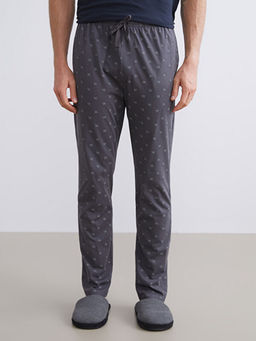 ?nce Desenli Erkek Pijama Alt