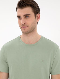 _a_la %100 Pamuk Slim Fit Bisiklet Yaka Basic Ti__rt - Pierre cardin фото 2