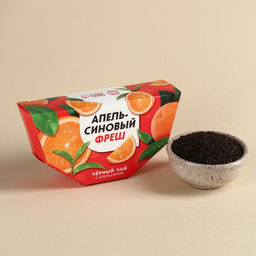 Чай чёрный Апельсиновый фреш вкус: апельсин, 20 г.