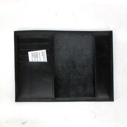 Обложка для паспорта Croco-П-404 (5 кред карт) натуральная кожа черный пулл-ап (254) 231862  фото 2