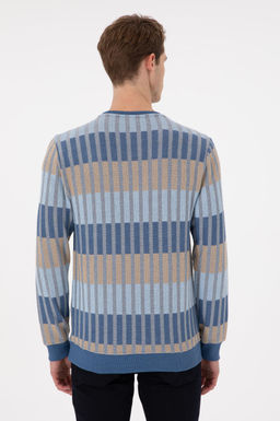 Erkek Regular Fit Bisiklet Yaka Krem Sweatshirt