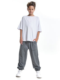 Брюки спортивные удобство и стиль для активных UD 7991 графит меланж - Mini maxi фото 3