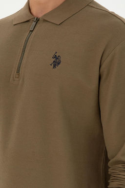 Мужской свитшот цвета хаки Неожиданная скидка в корзине - U.s. polo assn фото 7