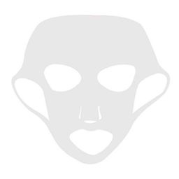 Kristaller Многоразовая силиконовая маска для лица KG-021, белый 22х28 см Силикон KG-021