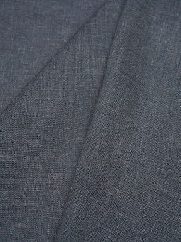 Лен с вискозой с эффектом мятости цв.Графитово-серый, ш.1.45м, лен-56%, вискоза-44%, 145гр/м.кв