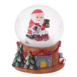 Фигурка декор в стекл шаре "Дед Мороз", D4,5 см, L5 W5 H6 см, 3в.