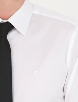 Beyaz Slim Fit Uzun Kollu Basic G_mlek - Pierre cardin фото 7