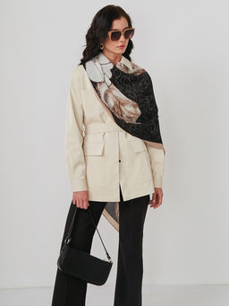 Большой, мягкий, тонкий и очень нежный двусторонний палантин - Tantino фото 6