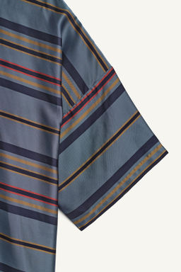 CAMISA POLO BOXY FIT CUPRO - SEDA / Marino - Zara фото 9