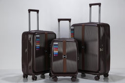 Набор чемоданов , тройка, полипропилен, 2514 Коричневый