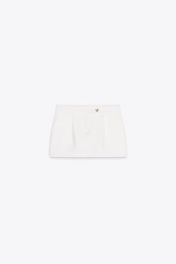 CREPE BUTTON SKORT - Zara фото 6
