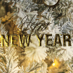 Пакет ламинированный вертикальный, конгревное тиснение Счастливого Нового года, ML 23 27 11.5 см - Дарите счастье фото 5