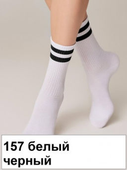 Носки жен. ACTIVE 19С-65СП (72/6)! - 157 белый-черный - Conte elegant фото 2
