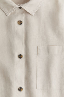 Camisa de dormir en lino lavado - H&m фото 3