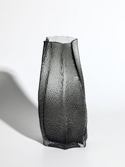 Ваза «Дженис», 30×15×9.5 см, стекло, серая