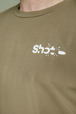 Арт. 67105 Футболка мужская  50-58 (5 шт) Цвет:зеленый кофе