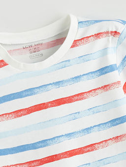 Bask?l? Erkek Bebek Penye Tulum 2li