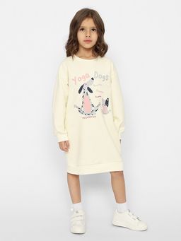 CRB wear/CSKG 63442-21-350 Платье для девочки,экрю/Ex.Cherubino