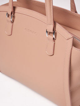 Сумка кожаная Azaro 30690 бежевая нуга