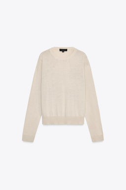 PLAIN WOOL BLEND KNIT SWEATER - Zara фото 6