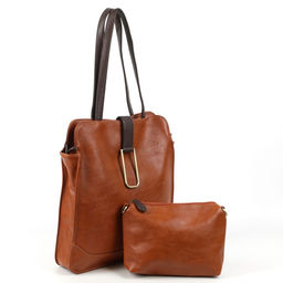 Женская сумка шоппер из эко кожи с косметичкой 0075-99 - Cidirro фото 2