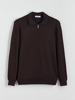 Polo Yaka Erkek Triko Kazak