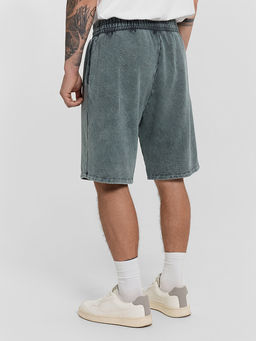 Шорты мужские серые с обработкой эйсид - Mark formelle фото 3