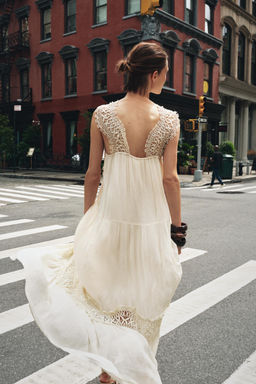 COMBINED LACE CAMISOLE DRESS - Zara фото 5